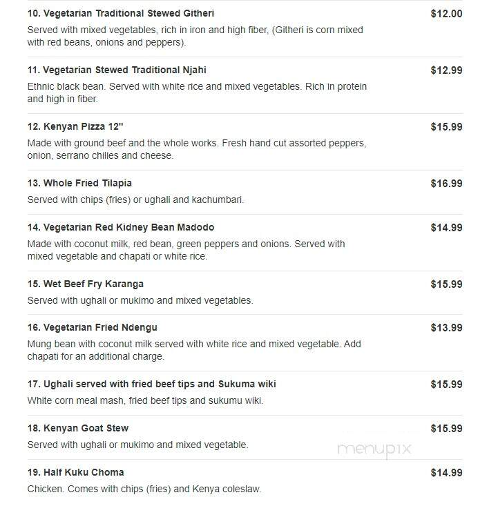 Tamu Foods - Federal Way, WA menu_pic