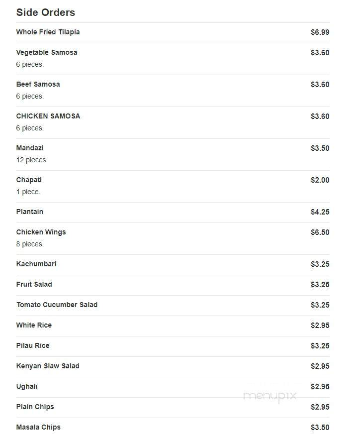 Tamu Foods - Federal Way, WA menu_pic