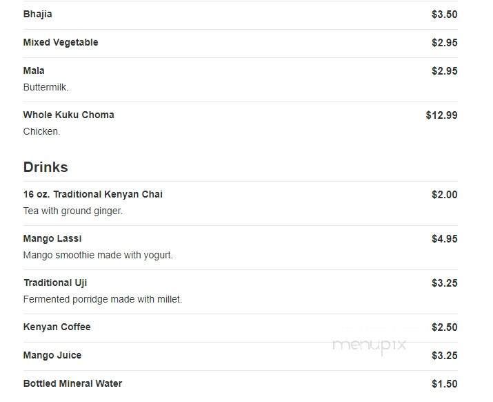 Tamu Foods - Federal Way, WA menu_pic