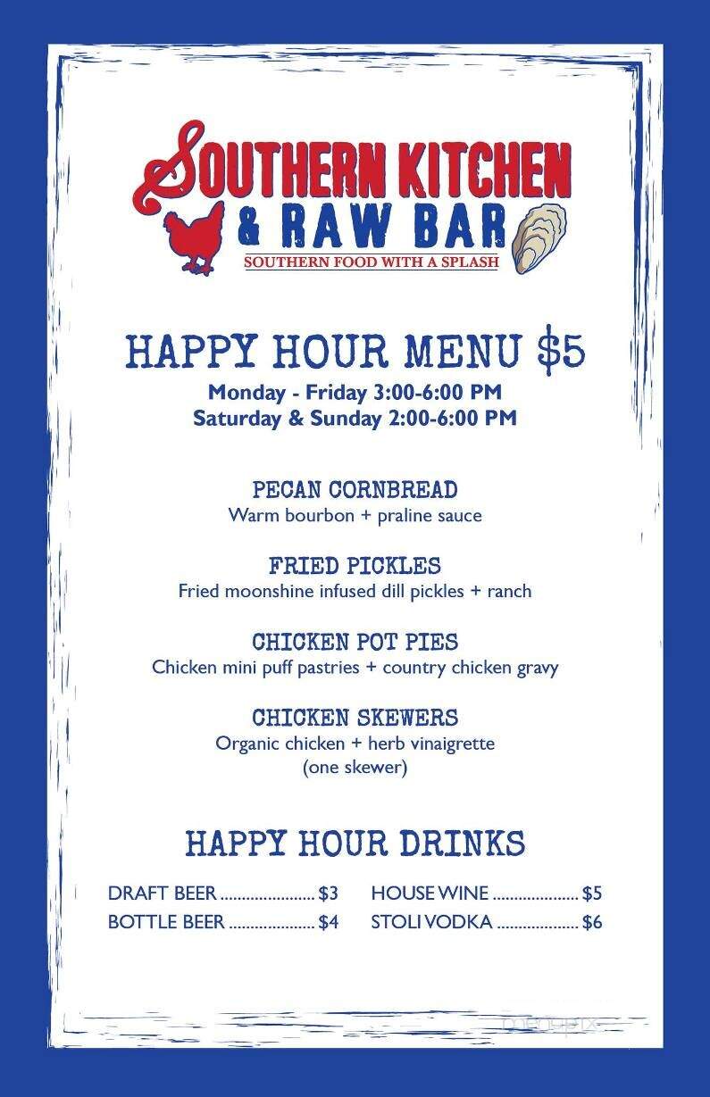Southern Style Kitchen - Naples, FL menu_pic