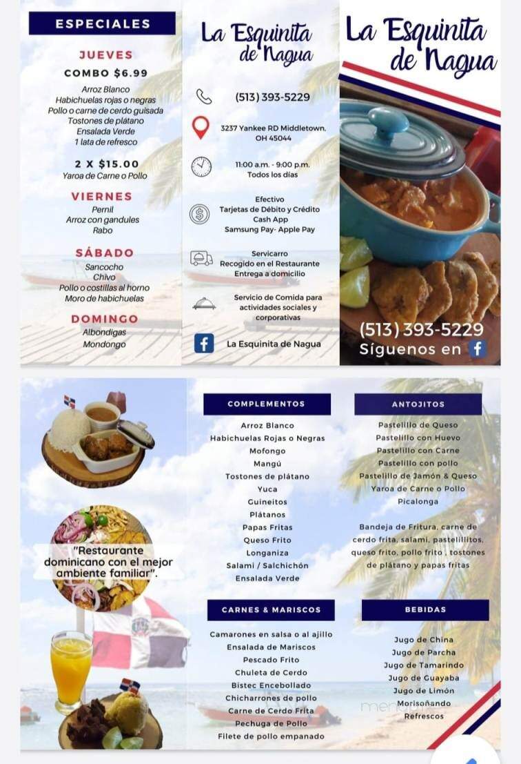 La Esquinita De Nagua - Middletown, OH menu_pic