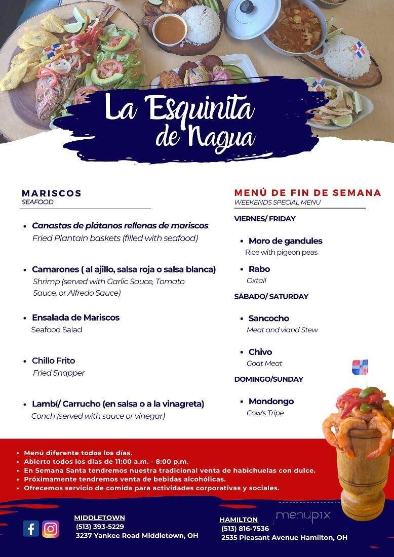 La Esquinita De Nagua - Middletown, OH menu_pic