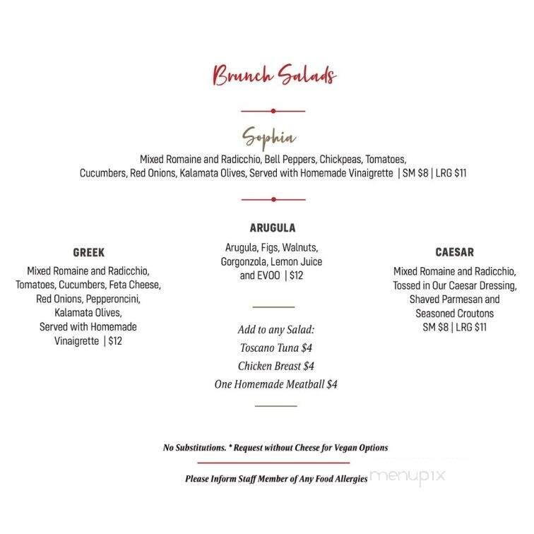 Pizzeria Sophia - Delray Beach, FL menu_pic