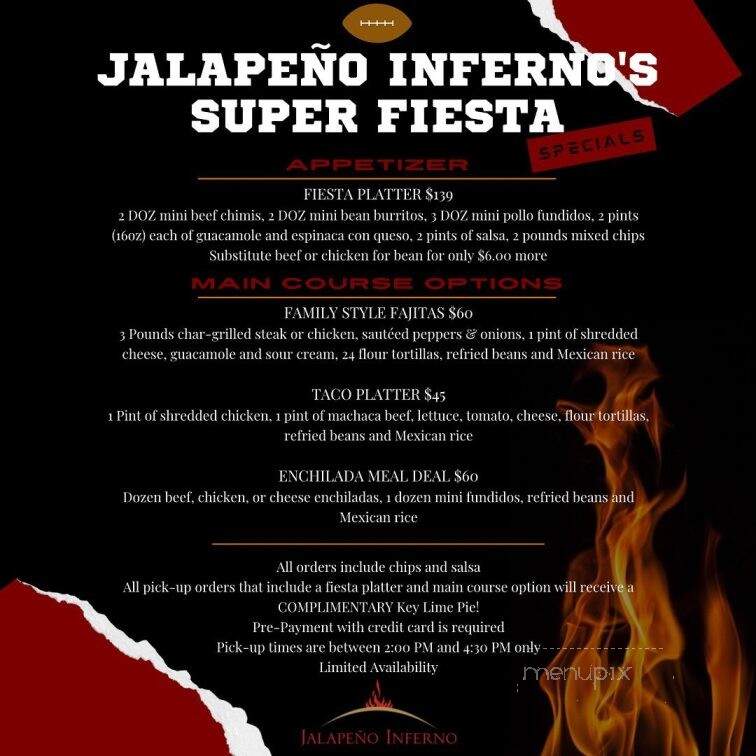 Jalapeno Inferno - Peoria, AZ menu_pic