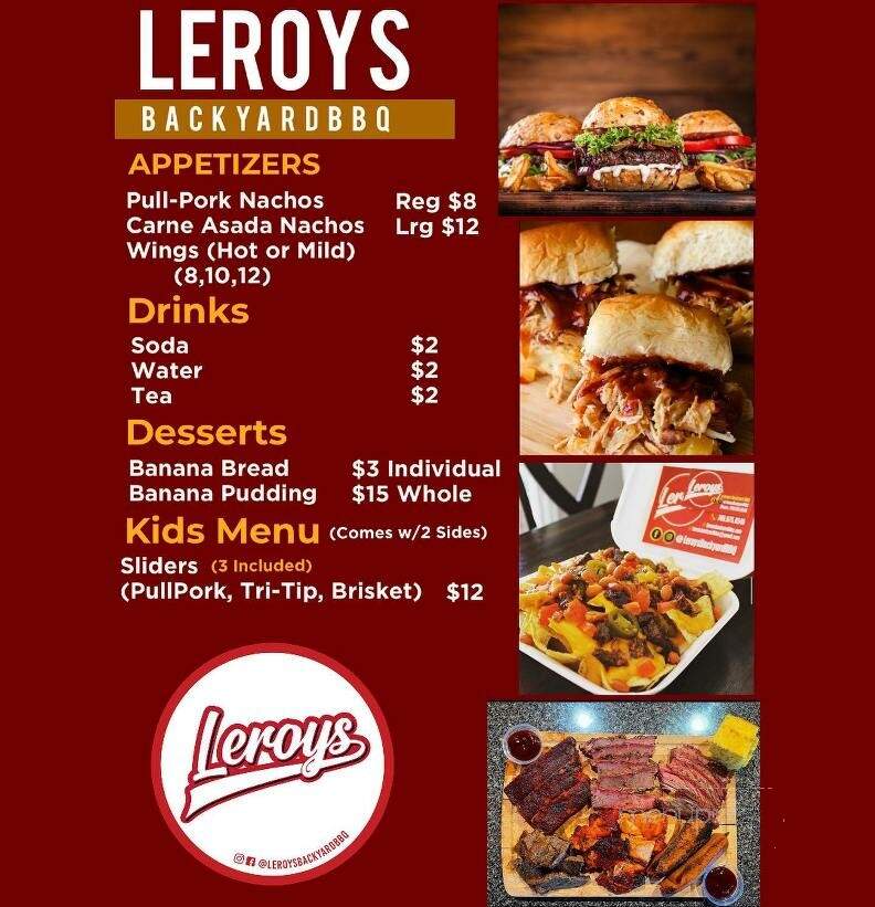 Leroys Backyard BBQ - El Centro, CA
