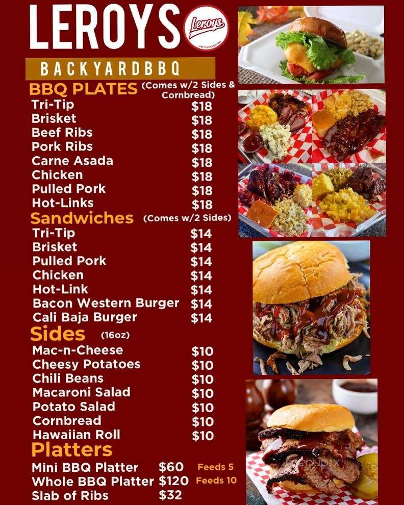 Leroys Backyard BBQ - El Centro, CA