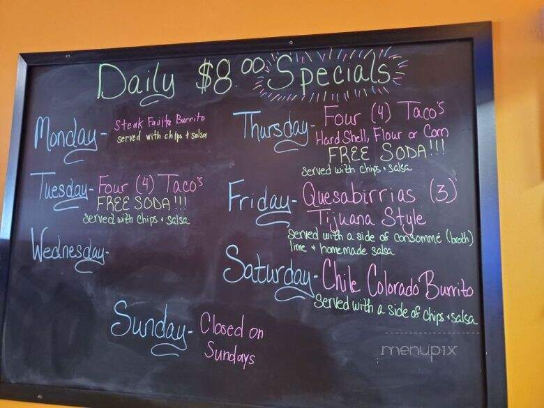 Juan Jose's Taqueria - Shawnee, KS menu_pic