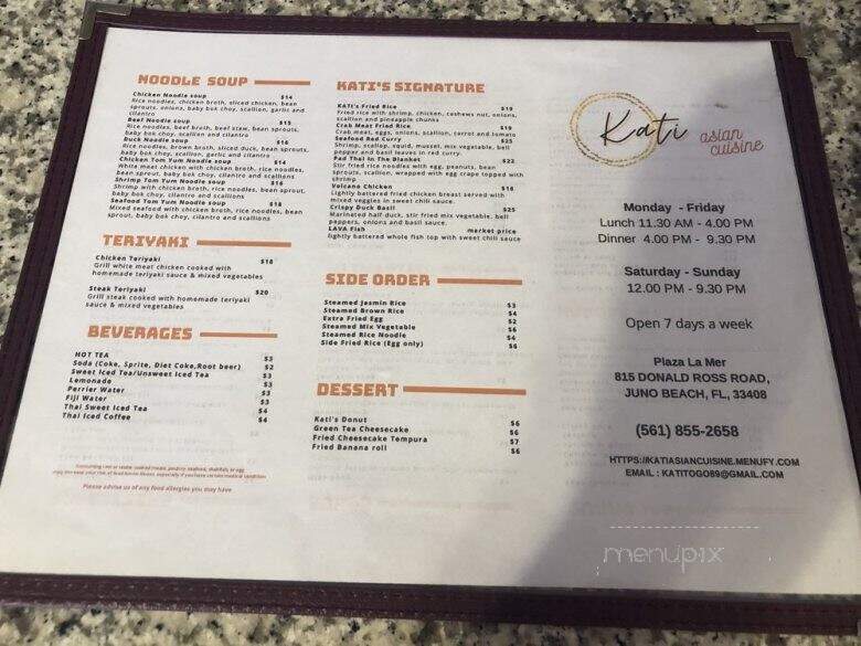 Kati Asian Cuisine - Juno Beach, FL