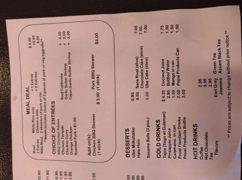 Eggrolly and Sweets Cafe - Niles, IL menu_pic