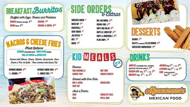 Macarena's Mexican Food - Kansas City, MO menu_pic