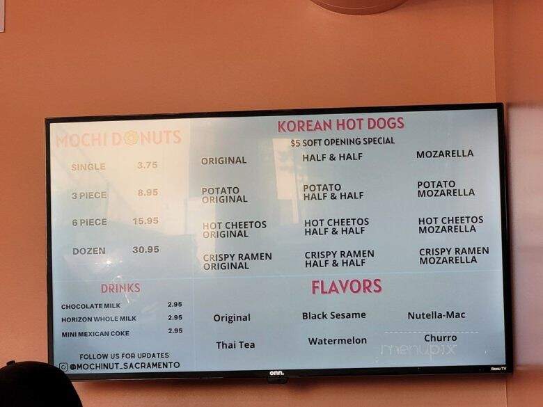 Mochinut - Sacramento, CA menu_pic