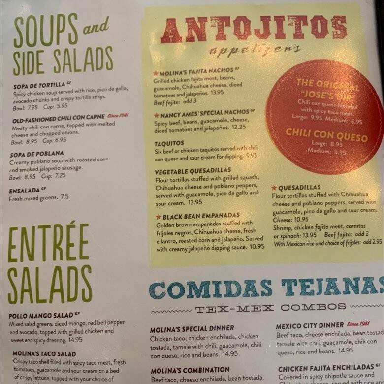 Molina's Cantina - Fulshear, TX menu_pic
