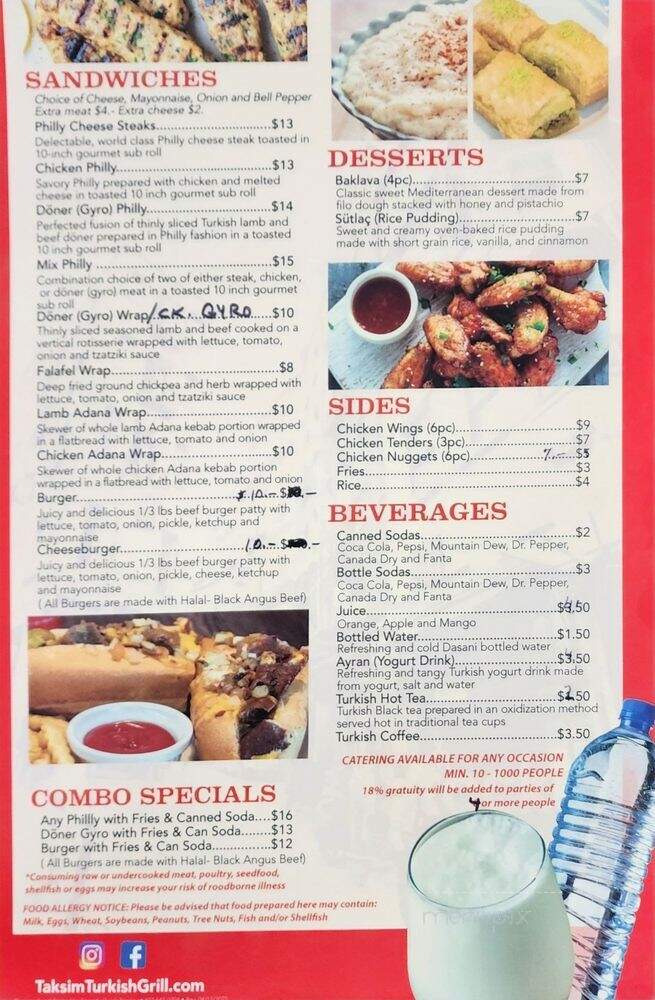Taksim Turkish Grill - Sanford, FL menu_pic