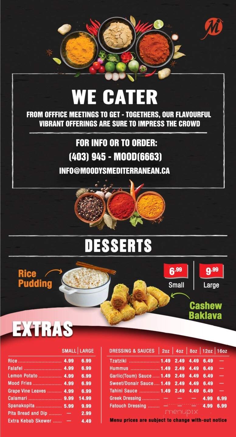 Moody's Mediterranean - Airdrie, AB menu_pic