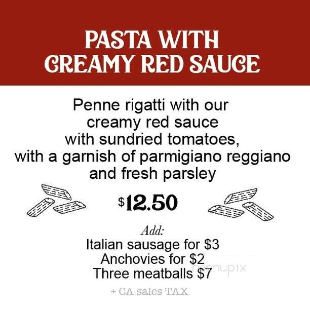 Indulgence Pizza - Chico, CA menu_pic