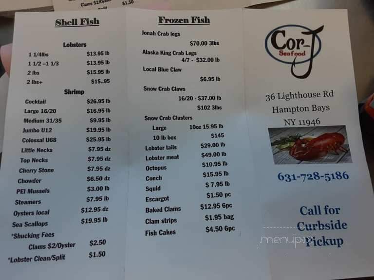 Lighthouse Seafood - Hampton Bays, NY menu_pic