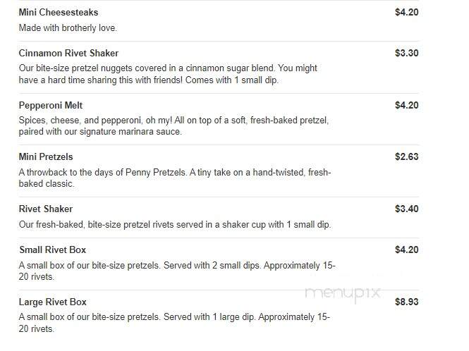 Philly Pretzel Factory - York, PA menu_pic