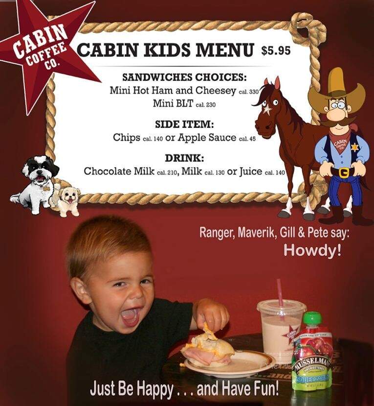 Cabin Coffee Co - Winterset, IA menu_pic