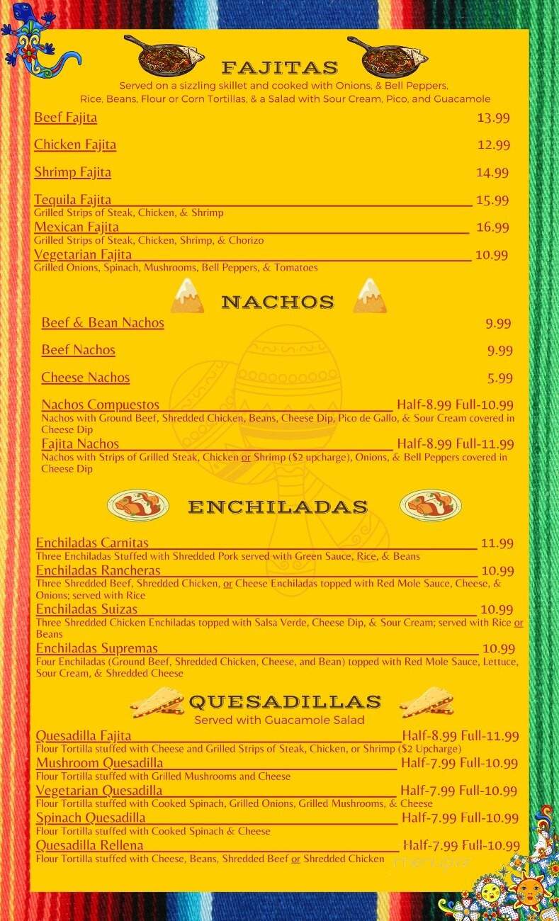 El Tequila - Goreville, IL menu_pic