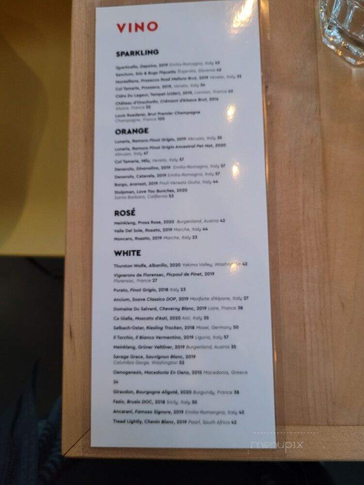 Bar Cicotti - Bellingham, WA menu_pic