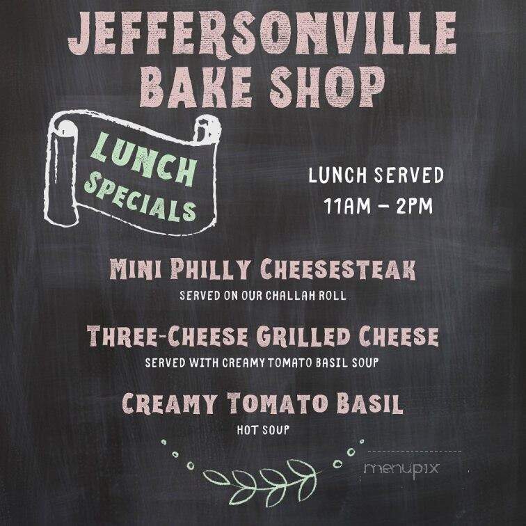 Jeffersonville Bake Shop - Jeffersonville, NY menu_pic