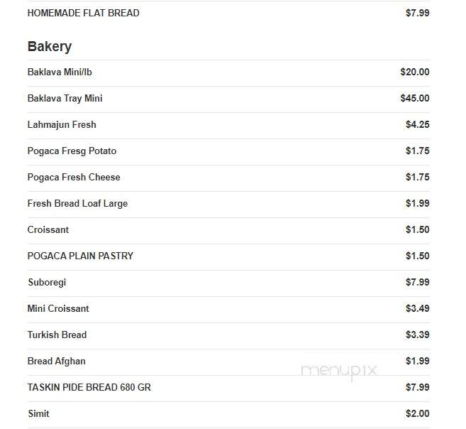 Turkuaz Market - Manassas, VA menu_pic