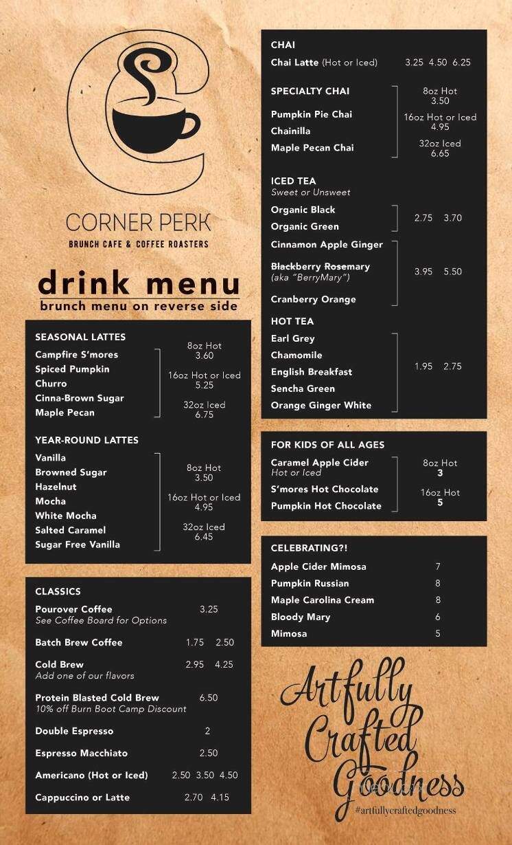 Corner Perk - Port Royal, SC menu_pic