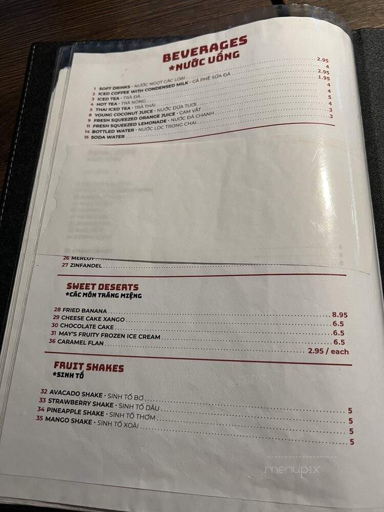 Pho May - Cypress, CA menu_pic
