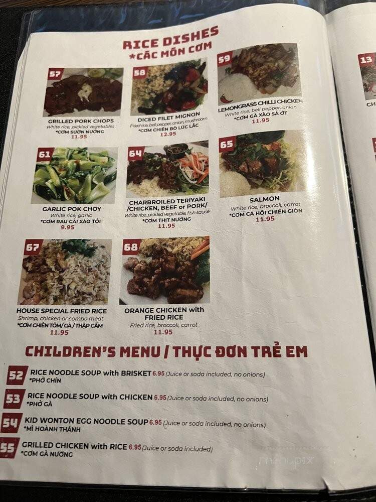 Pho May - Cypress, CA menu_pic