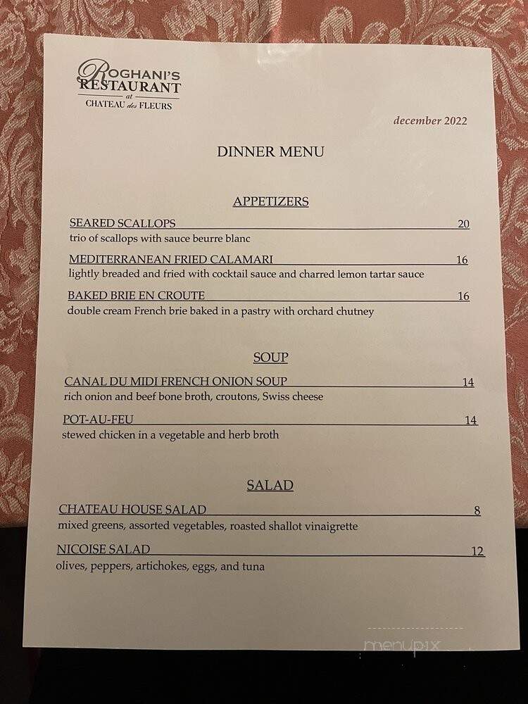 Roghani's Restaurant - Eagle, ID menu_pic