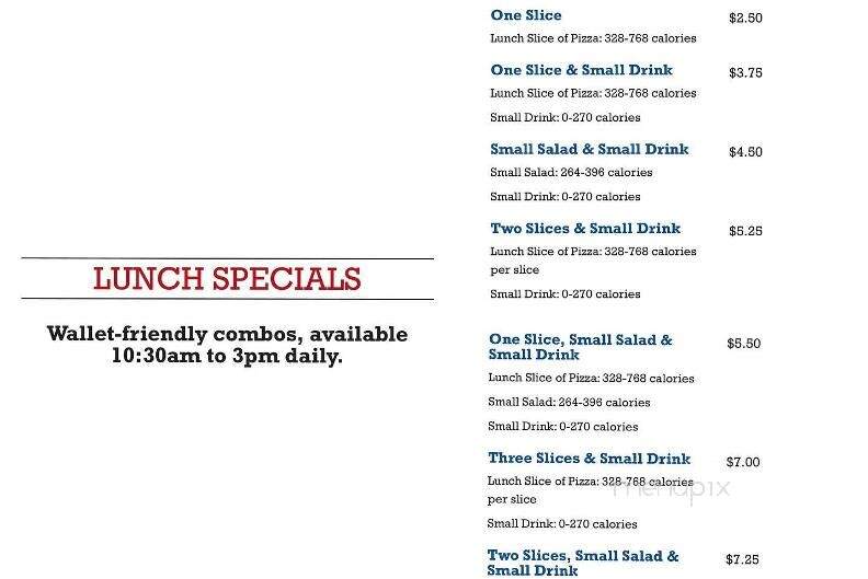 Barro's Pizza - McKinney, TX menu_pic