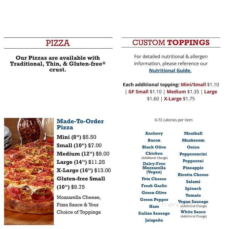 Barro's Pizza - McKinney, TX menu_pic