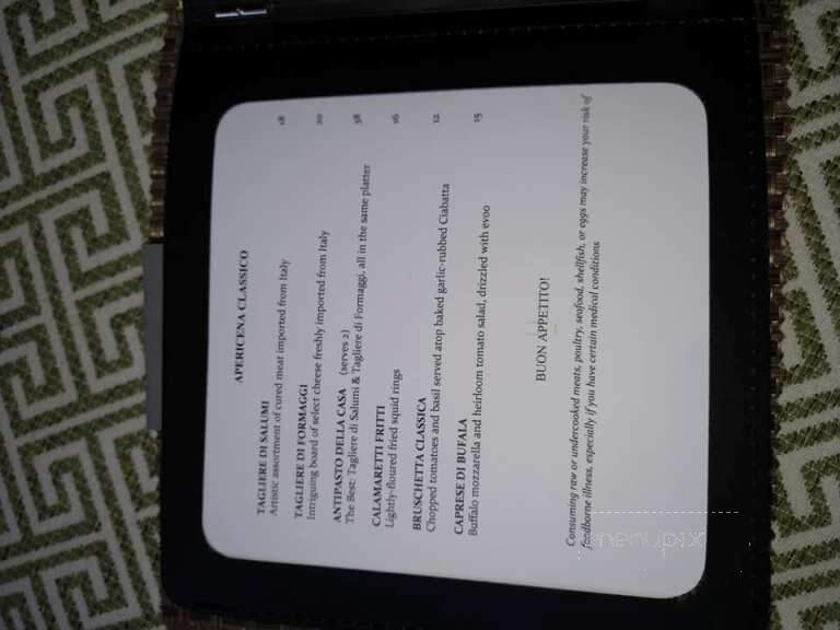 Voghera Ristorante & Apericena - Denver, CO menu_pic