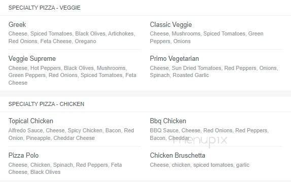 Pizza House - Belle River, ON menu_pic