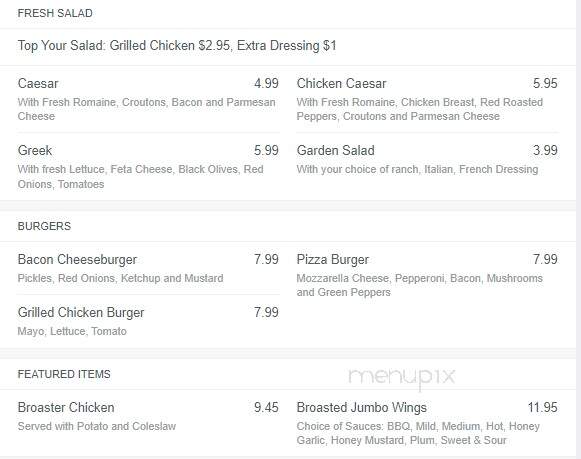 Pizza House - Belle River, ON menu_pic