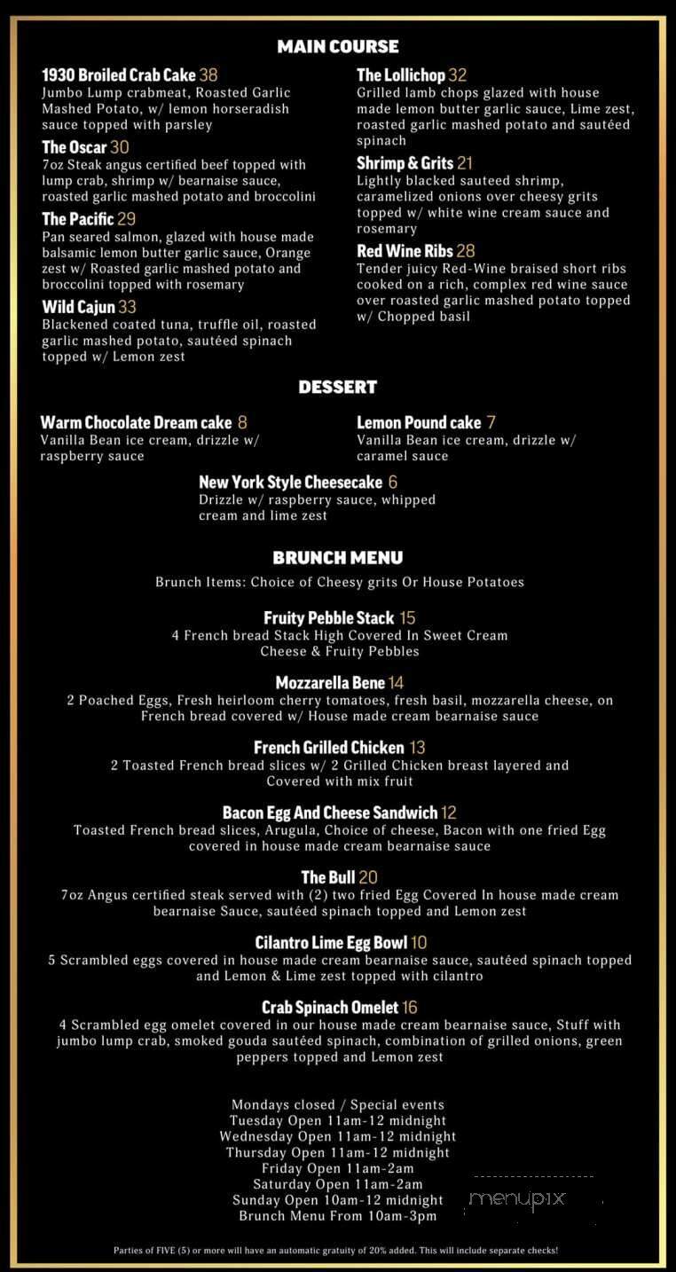 Prime 255 - Norfolk, VA menu_pic