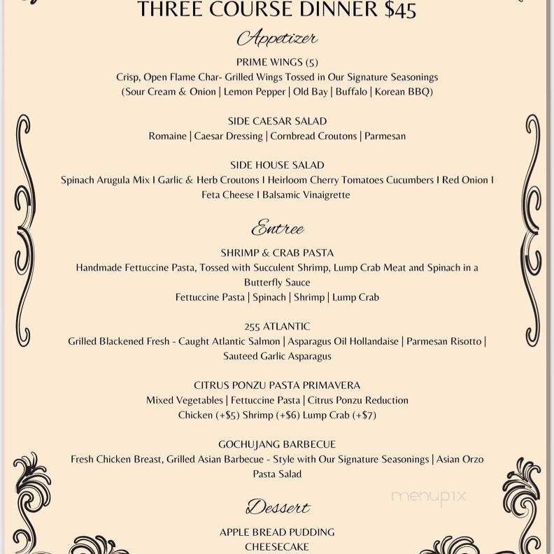 Prime 255 - Norfolk, VA menu_pic