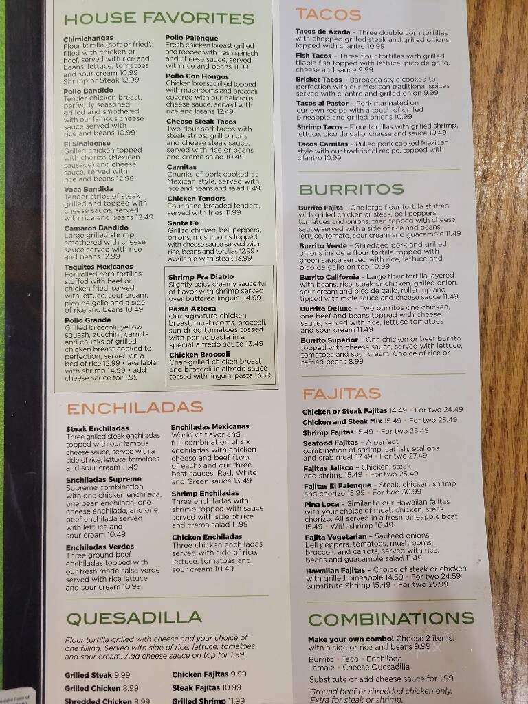 Torres Mexican Steakhouse - Stanford, KY menu_pic