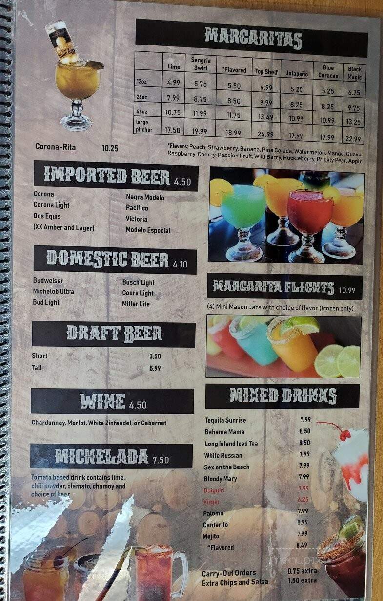 El Toro - Trenton, MO menu_pic