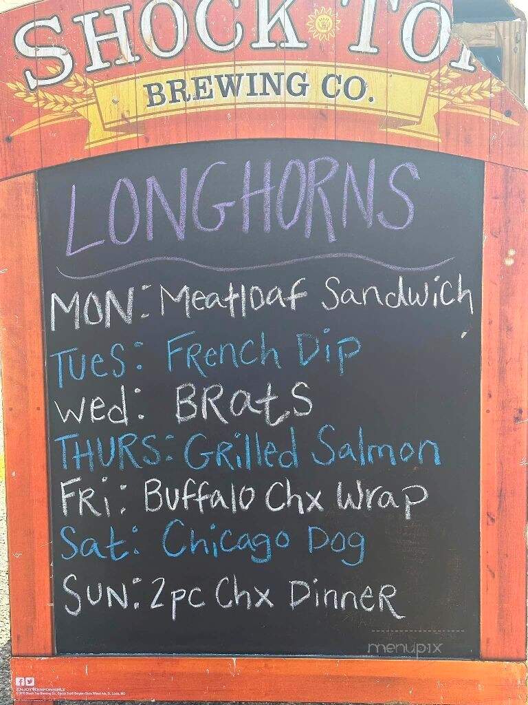 Longhorns Burger House - Lester Prairie, MN menu_pic