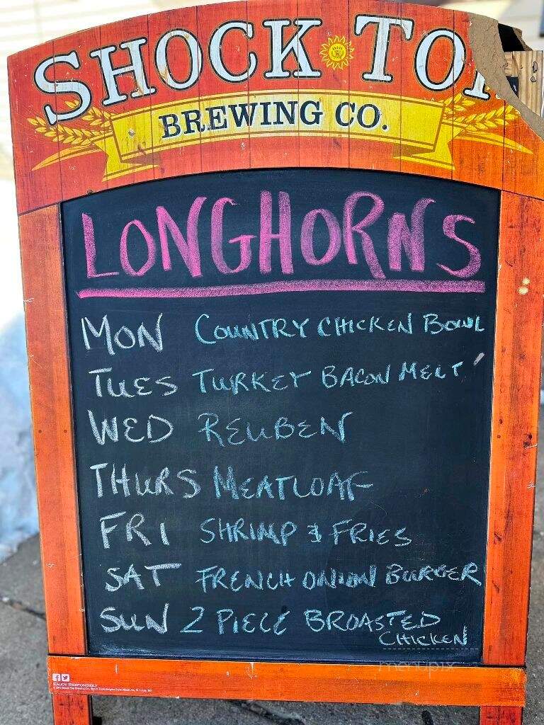 Longhorns Burger House - Lester Prairie, MN menu_pic