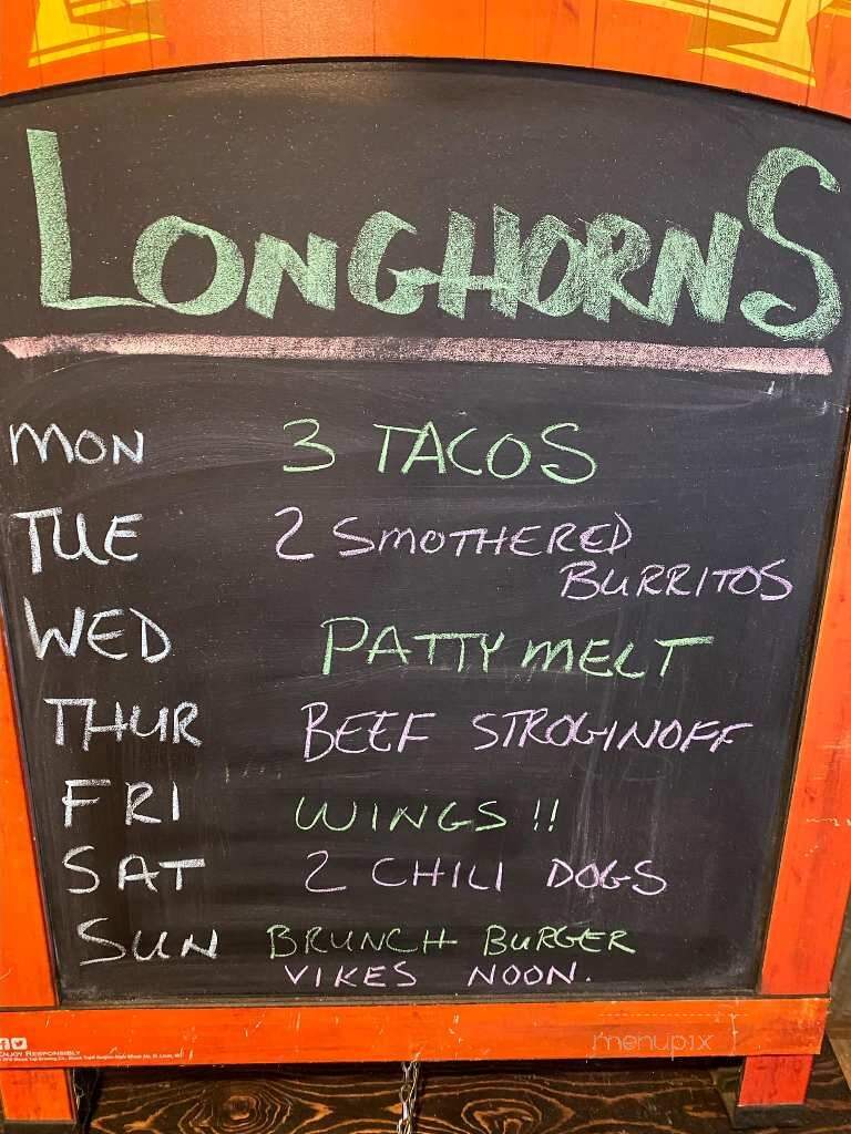 Longhorns Burger House - Lester Prairie, MN menu_pic