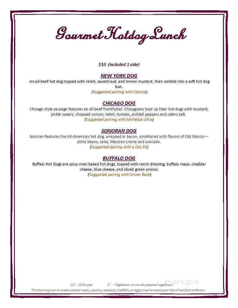 Sunset Grill - Ardmore, OK menu_pic