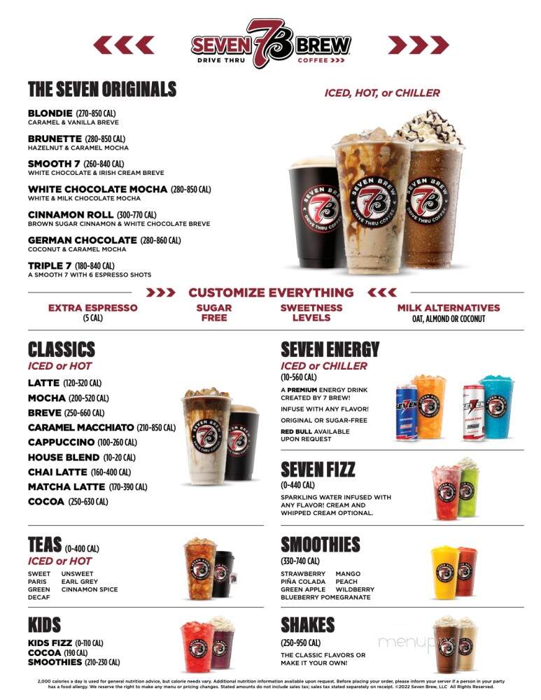7 Brew Coffee - Greenville, SC menu_pic