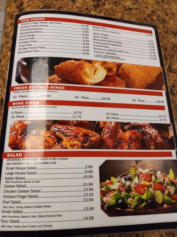 Francos Pizza - Hayes, VA menu_pic