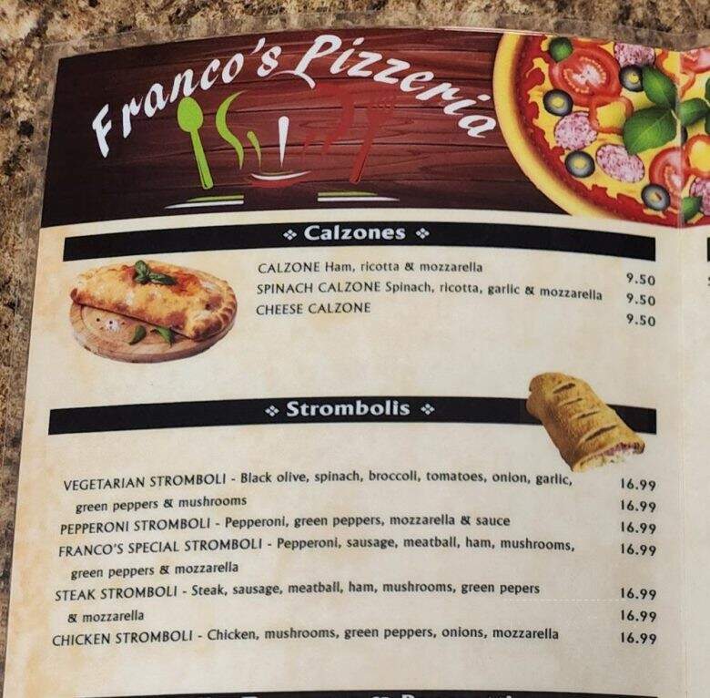 Francos Pizza - Hayes, VA menu_pic