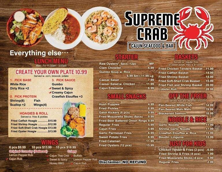 Supreme Crab - Denton, TX menu_pic