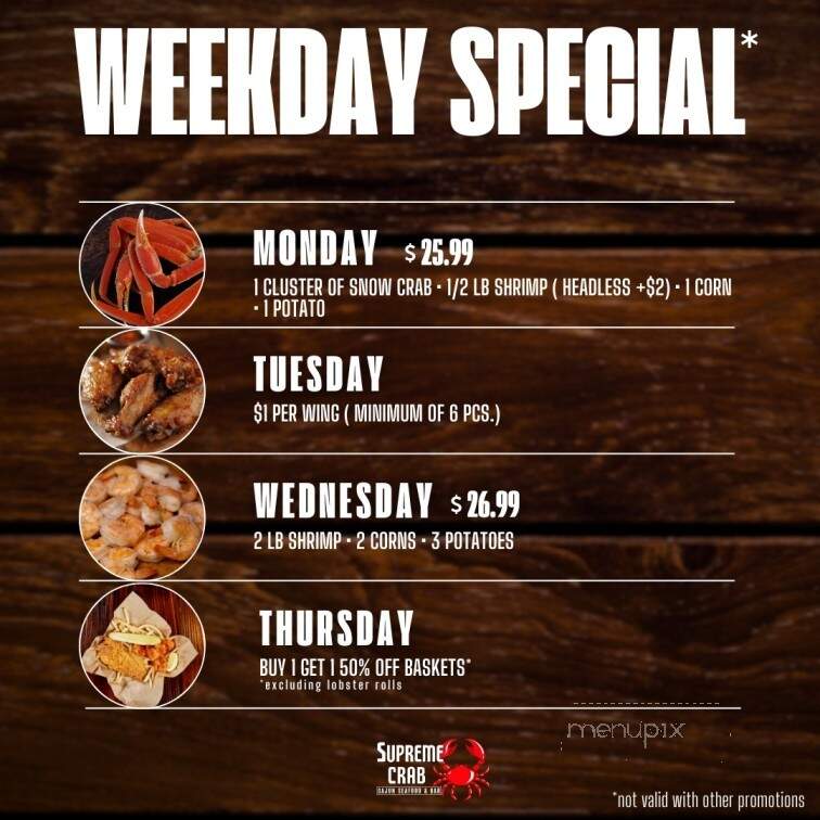 Supreme Crab - Denton, TX menu_pic