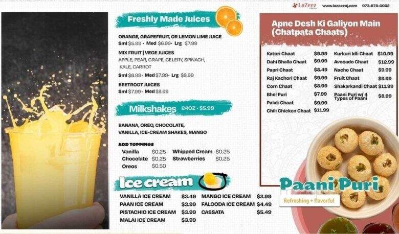 Lazeez By Dhaba - Parsippany-Troy Hills, NJ menu_pic