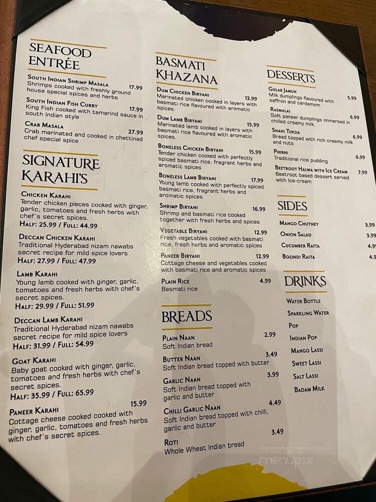 Biryani N BarBQ - Scarborough, ON menu_pic